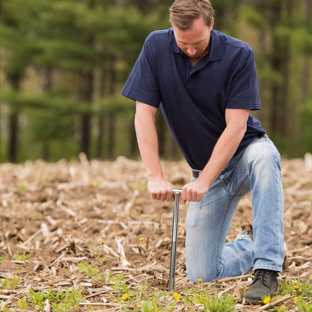 Stainless Steel Soil Sampler Probe with Handle by HitMyNeed