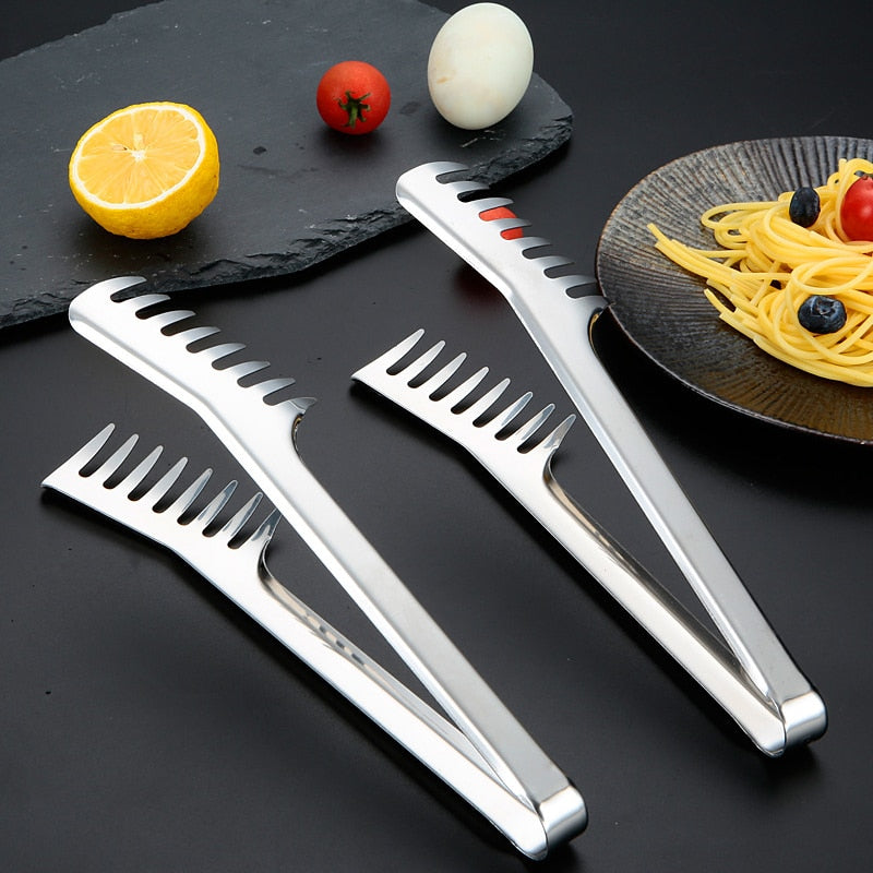Stainless Steel Spaghetti Tong Pasta Server by HitMyNeed