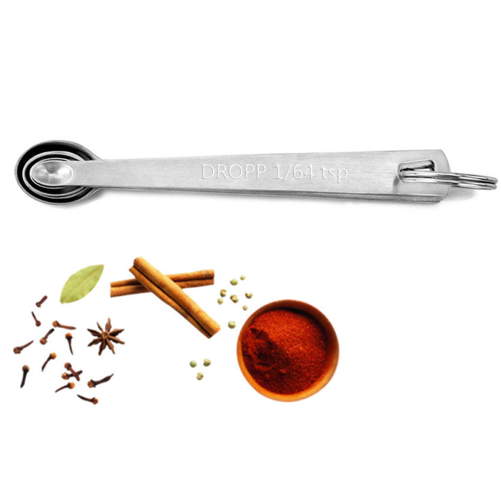 Stainless Steel Spice Measuring Spoons Set, 5 pcs by HitMyNeed
