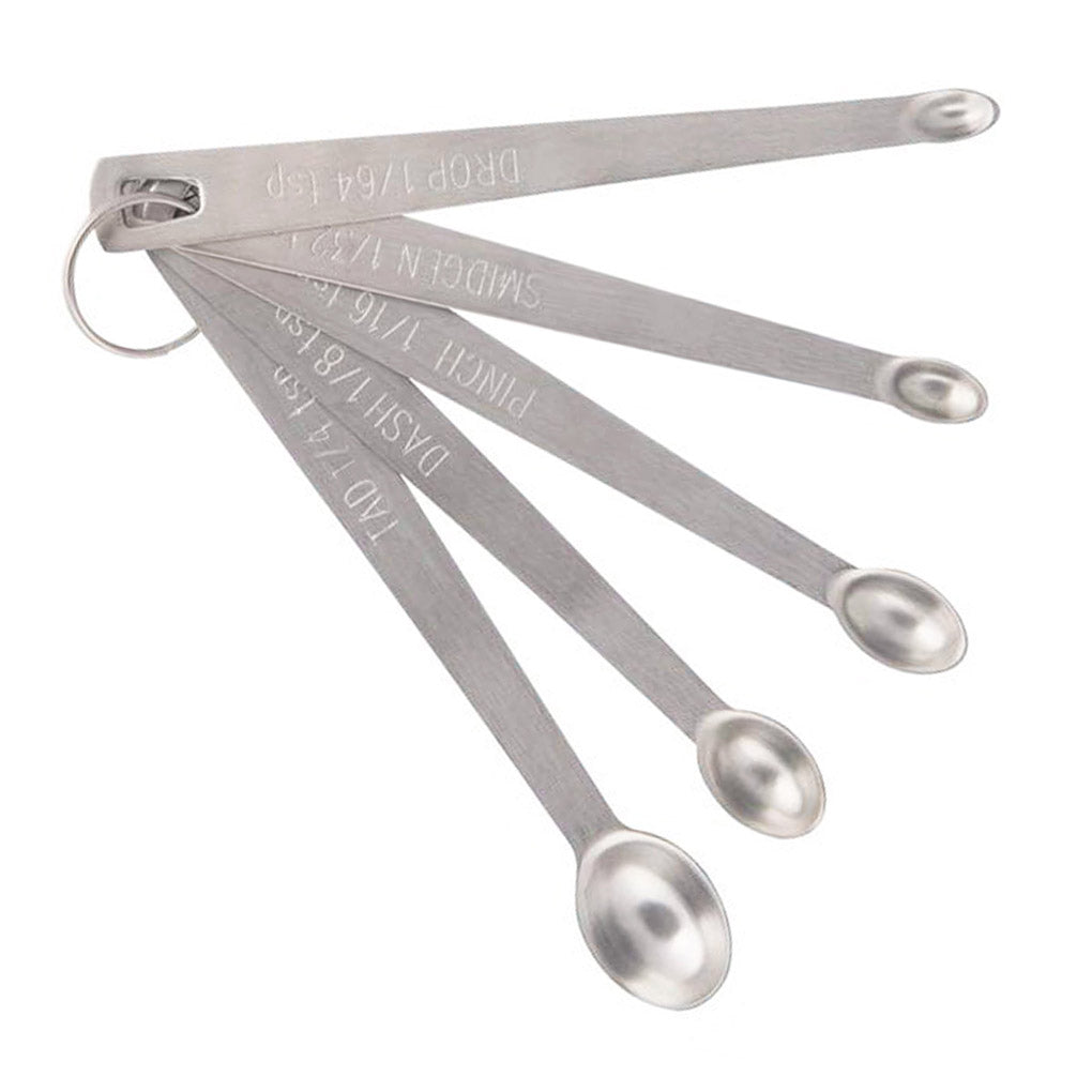 Stainless Steel Spice Measuring Spoons Set, 5 pcs by HitMyNeed