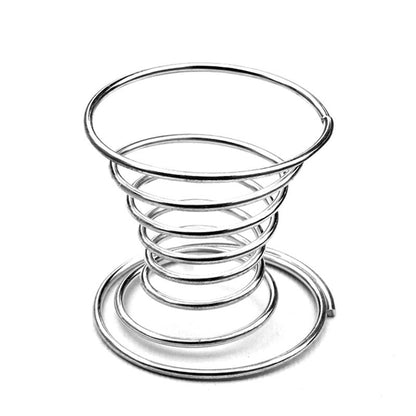 Stainless Steel Spiral Egg Cups (Set of 2) by HitMyNeed