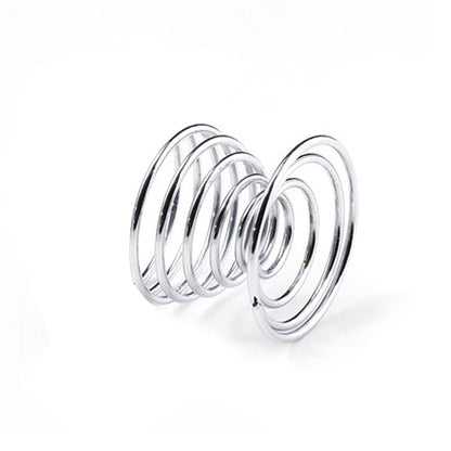 Stainless Steel Spiral Egg Cups (Set of 2) by HitMyNeed