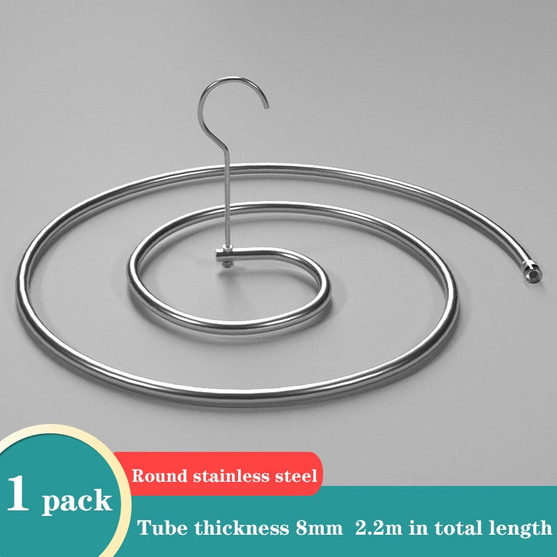 Stainless Steel Spiral Sheet and Towel Drying Hanger by HitMyNeed