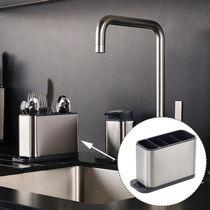 Stainless Steel Spoon and Fork Stand Organizer by HitMyNeed