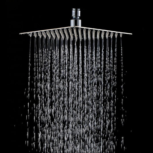 Stainless Steel Square Rain Shower Head 20 x 20 cm by HitMyNeed