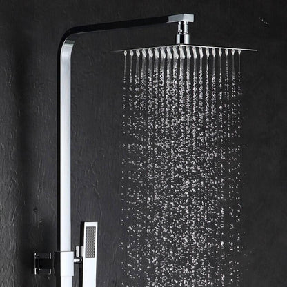 Stainless Steel Square Rain Shower Head 20 x 20 cm by HitMyNeed