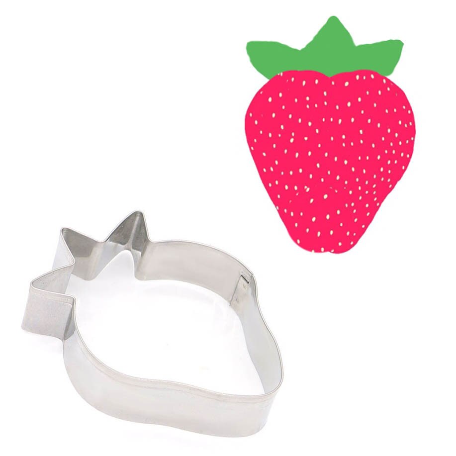 Stainless Steel Strawberry Cookie Cutter 6 x 8 cm by HitMyNeed