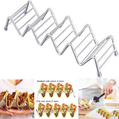 Stainless Steel Taco Holder Rack, 4-5 Shell Capacity by HitMyNeed