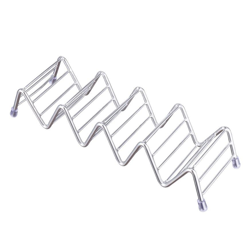 Stainless Steel Taco Holder Rack, 4-5 Shell Capacity by HitMyNeed