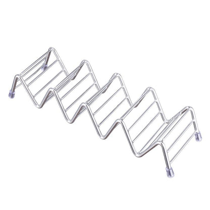 Stainless Steel Taco Holder Rack, 4-5 Shell Capacity by HitMyNeed