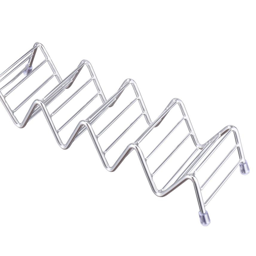 Stainless Steel Taco Holder Rack, 4-5 Shell Capacity by HitMyNeed