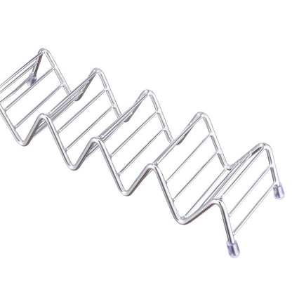 Stainless Steel Taco Holder Rack, 4-5 Shell Capacity by HitMyNeed
