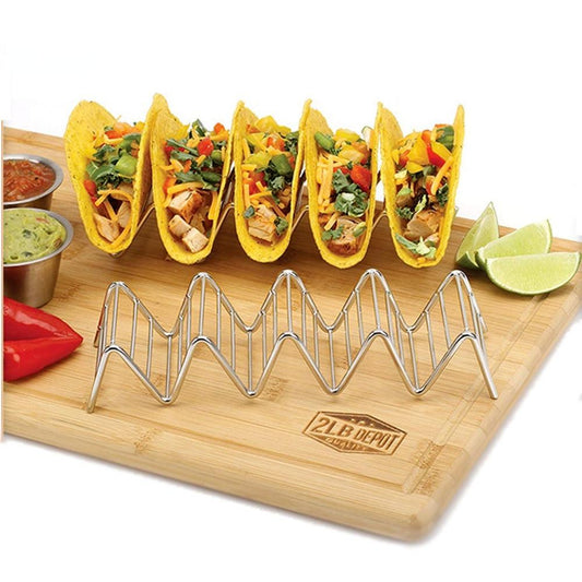Stainless Steel Taco Rack Holder for 4 Tacos by HitMyNeed