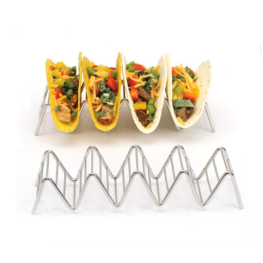 Stainless Steel Taco Rack Holder for 4 Tacos by HitMyNeed