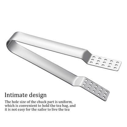 Stainless Steel Tea Bag Tongs with Draining Holes by HitMyNeed