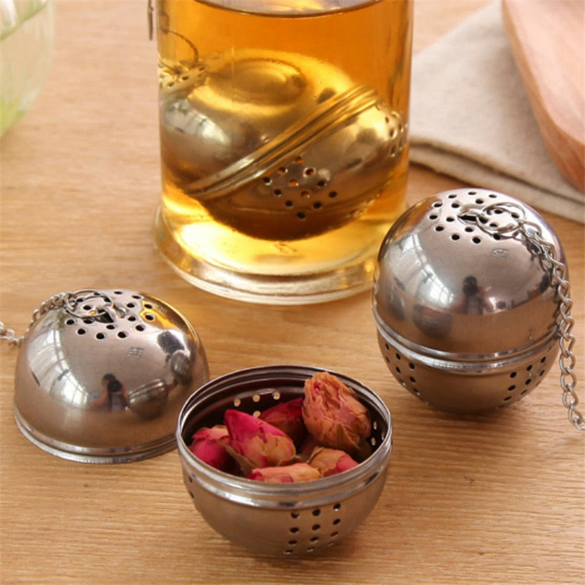 Stainless Steel Tea Ball Infuser with Chain, 4cm by HitMyNeed