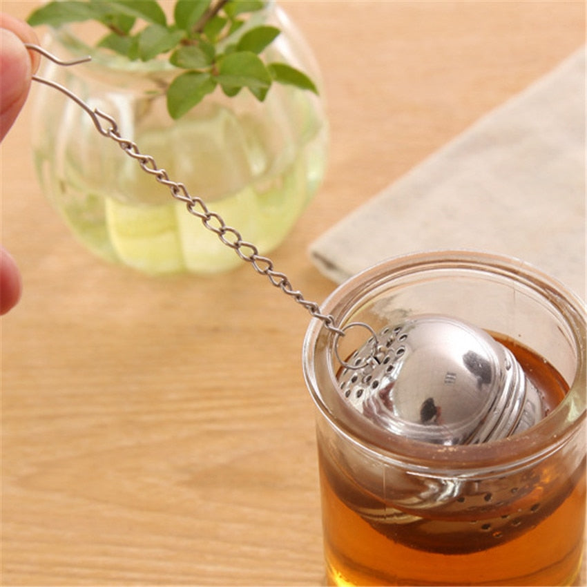 Stainless Steel Tea Ball Infuser with Chain, 4cm by HitMyNeed