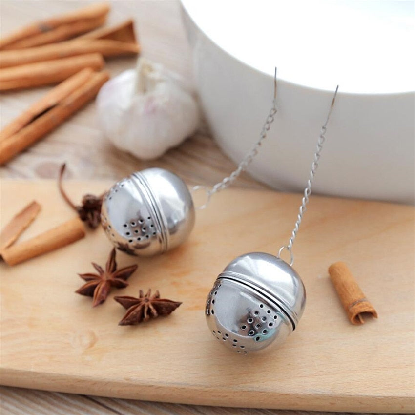 Stainless Steel Tea Ball Infuser with Chain, 4cm by HitMyNeed