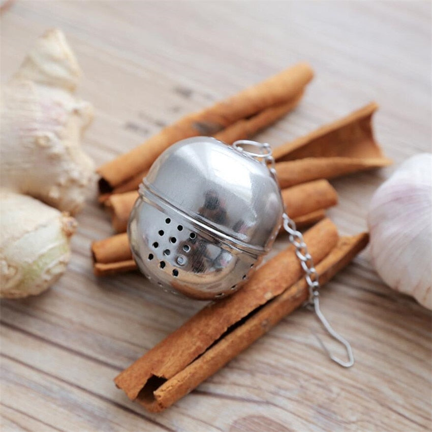 Stainless Steel Tea Ball Infuser with Chain, 4cm by HitMyNeed