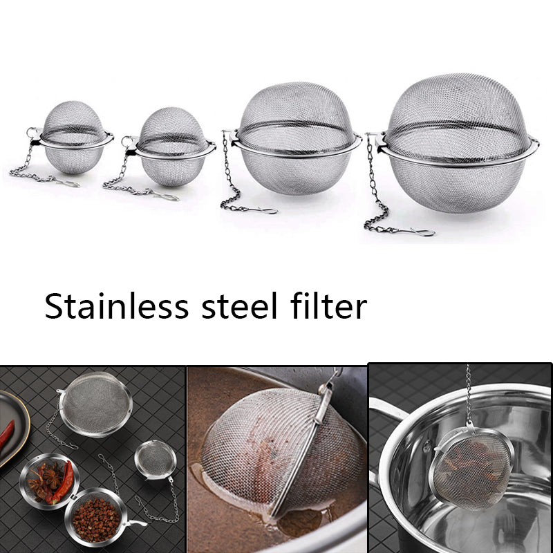 Stainless Steel Tea Ball Strainers Set of 3 7cm by HitMyNeed