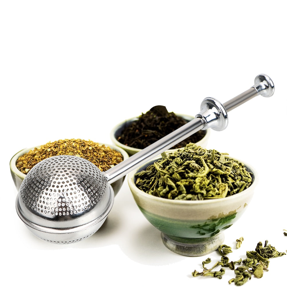 Stainless Steel Tea Strainer Ball with Handle by HitMyNeed