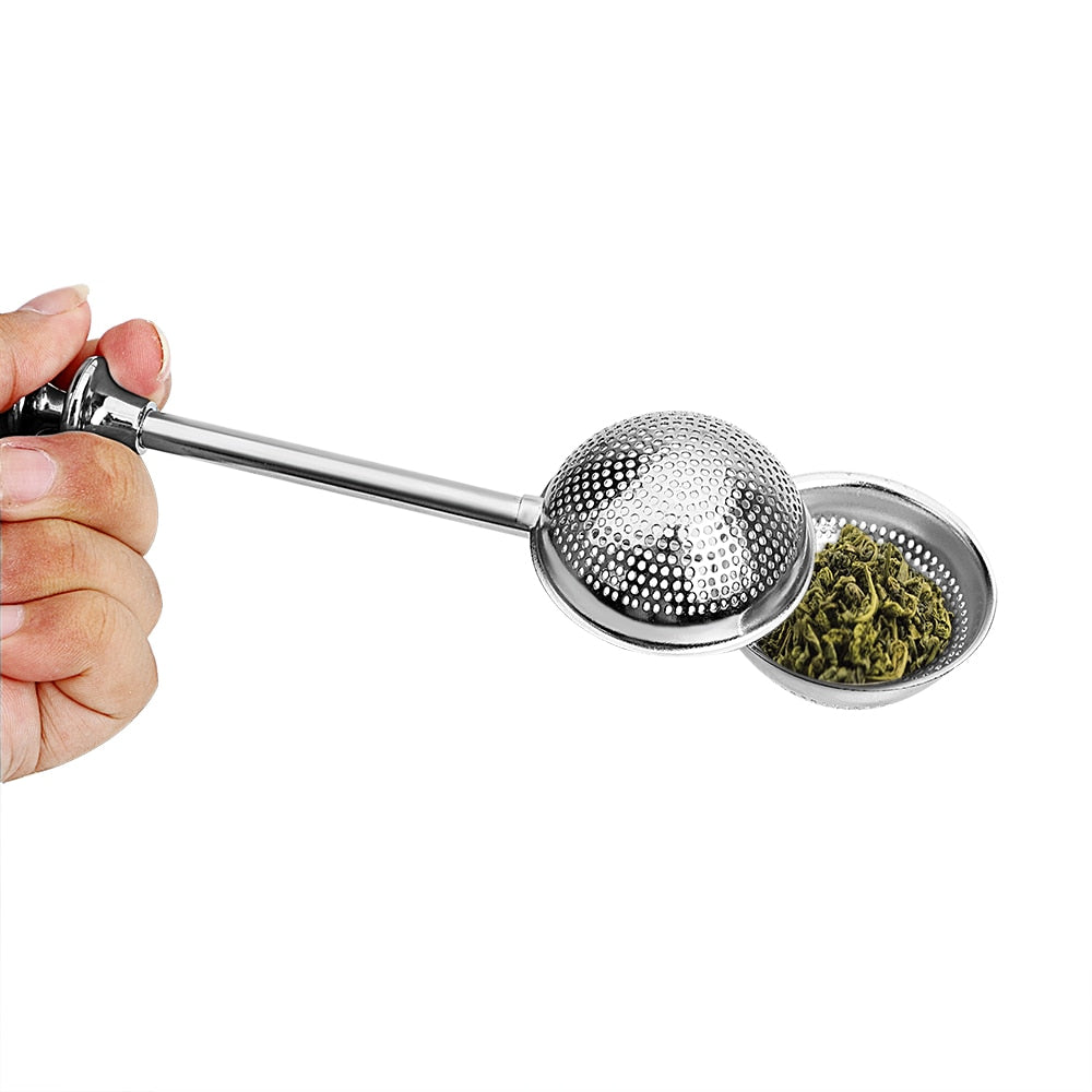 Stainless Steel Tea Strainer Ball with Handle by HitMyNeed