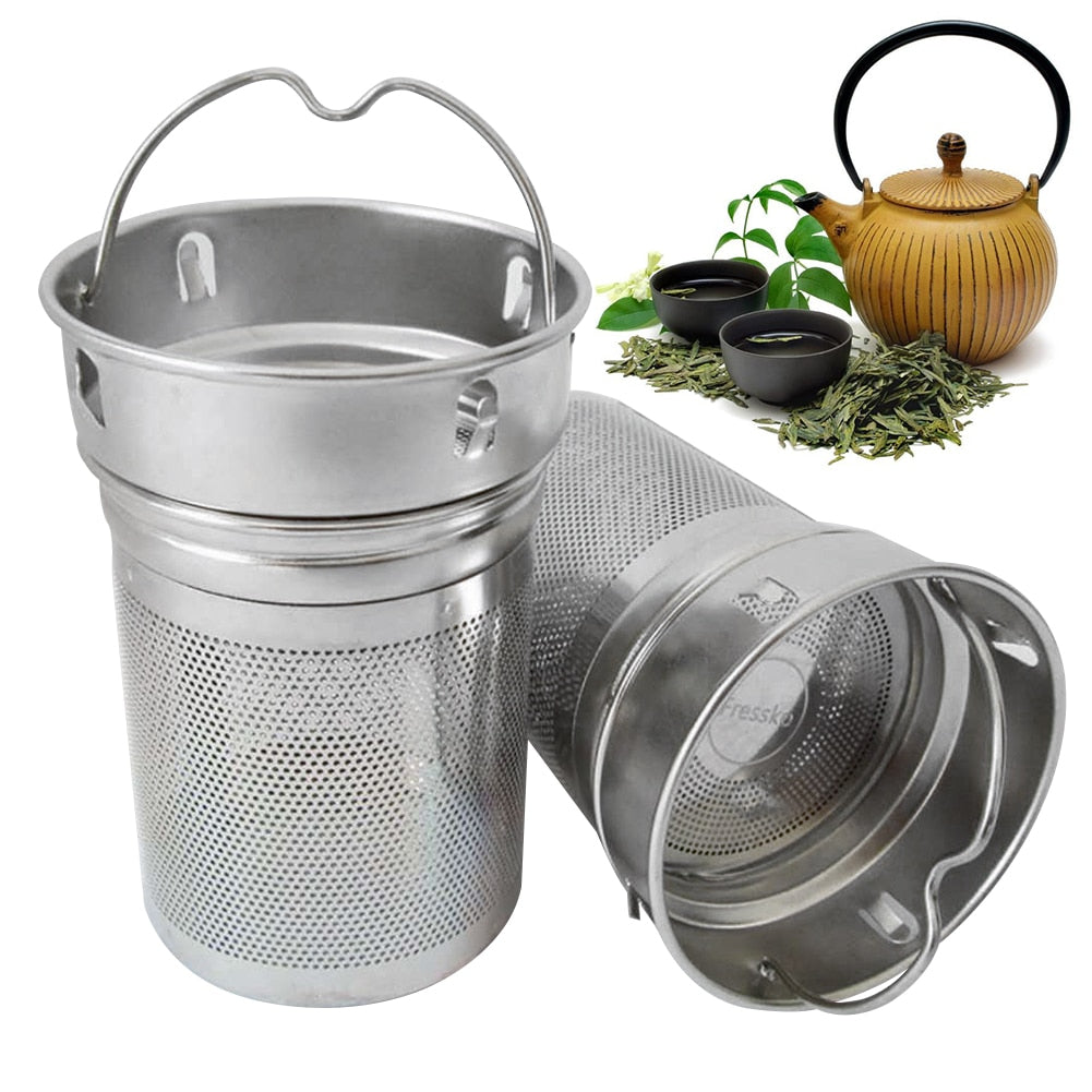 Stainless Steel Tea Strainer Cup with Handle by HitMyNeed
