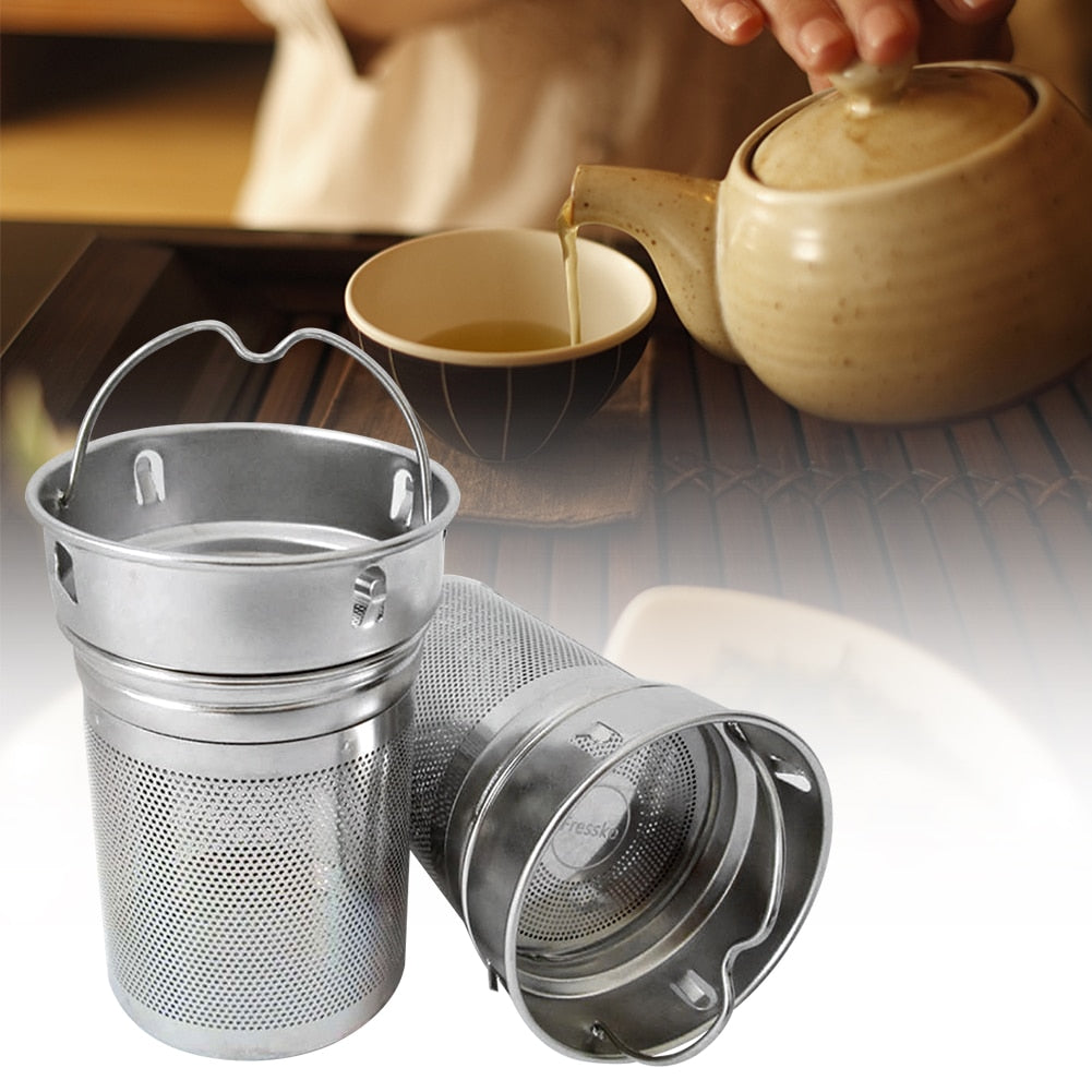 Stainless Steel Tea Strainer Cup with Handle by HitMyNeed