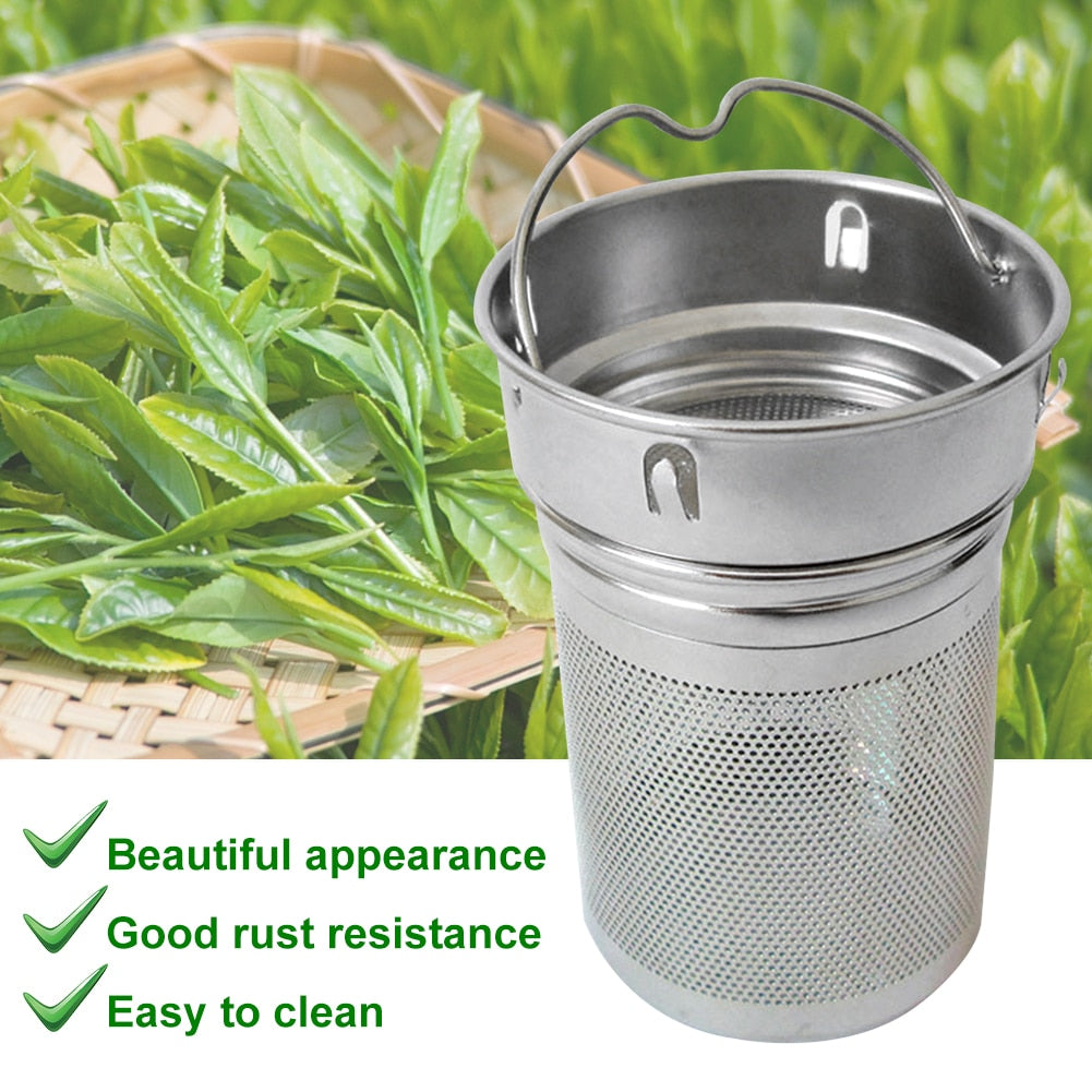 Stainless Steel Tea Strainer Cup with Handle by HitMyNeed