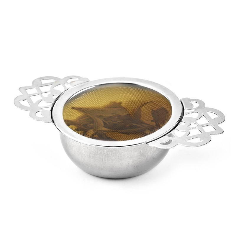 Stainless Steel Tea Strainer with Drip Bowl by HitMyNeed