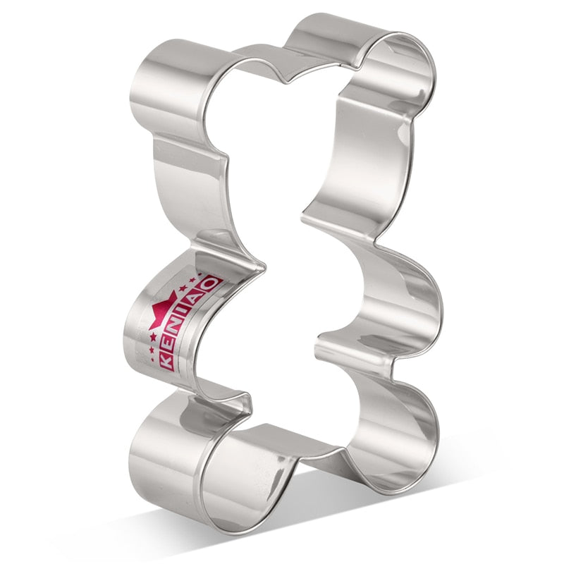 Stainless Steel Teddy Bear Cookie Cutter, Large by HitMyNeed