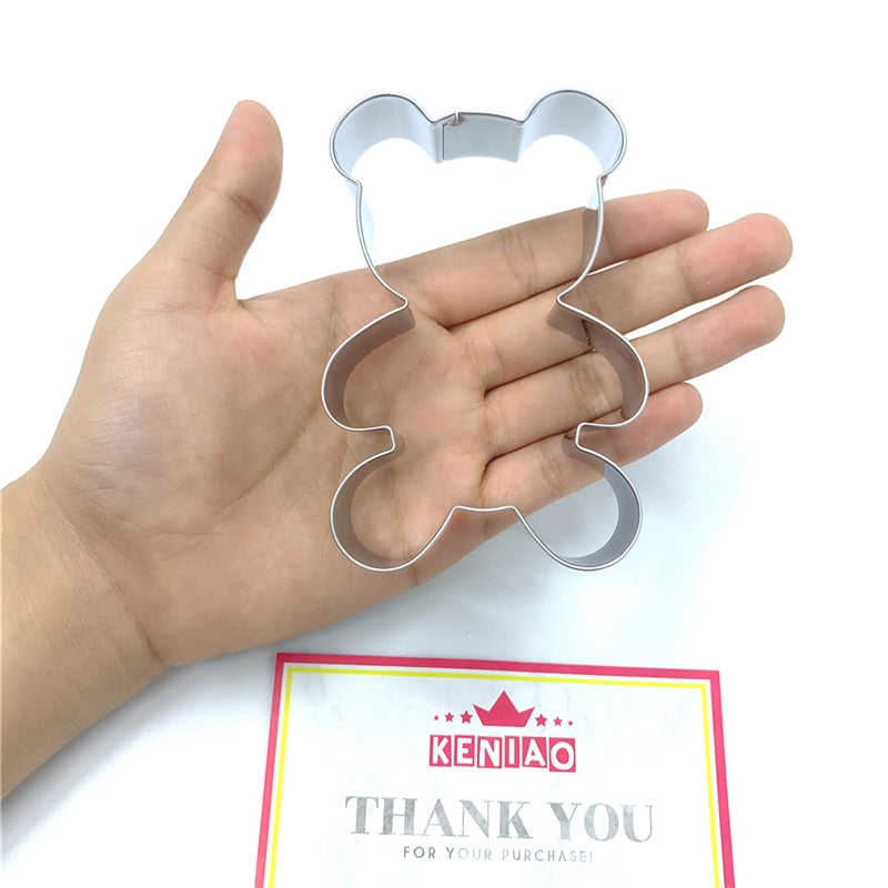 Stainless Steel Teddy Bear Cookie Cutter, Large by HitMyNeed
