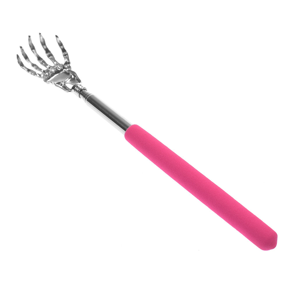 Stainless Steel Telescopic Back Scratcher pink by HitMyNeed