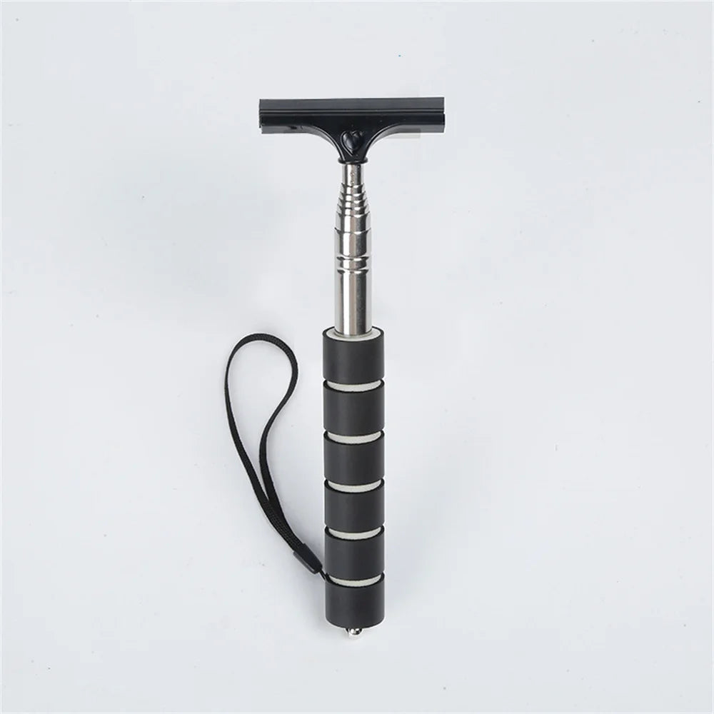 Stainless Steel Telescopic Car Rearview Mirror Wiper black by HitMyNeed