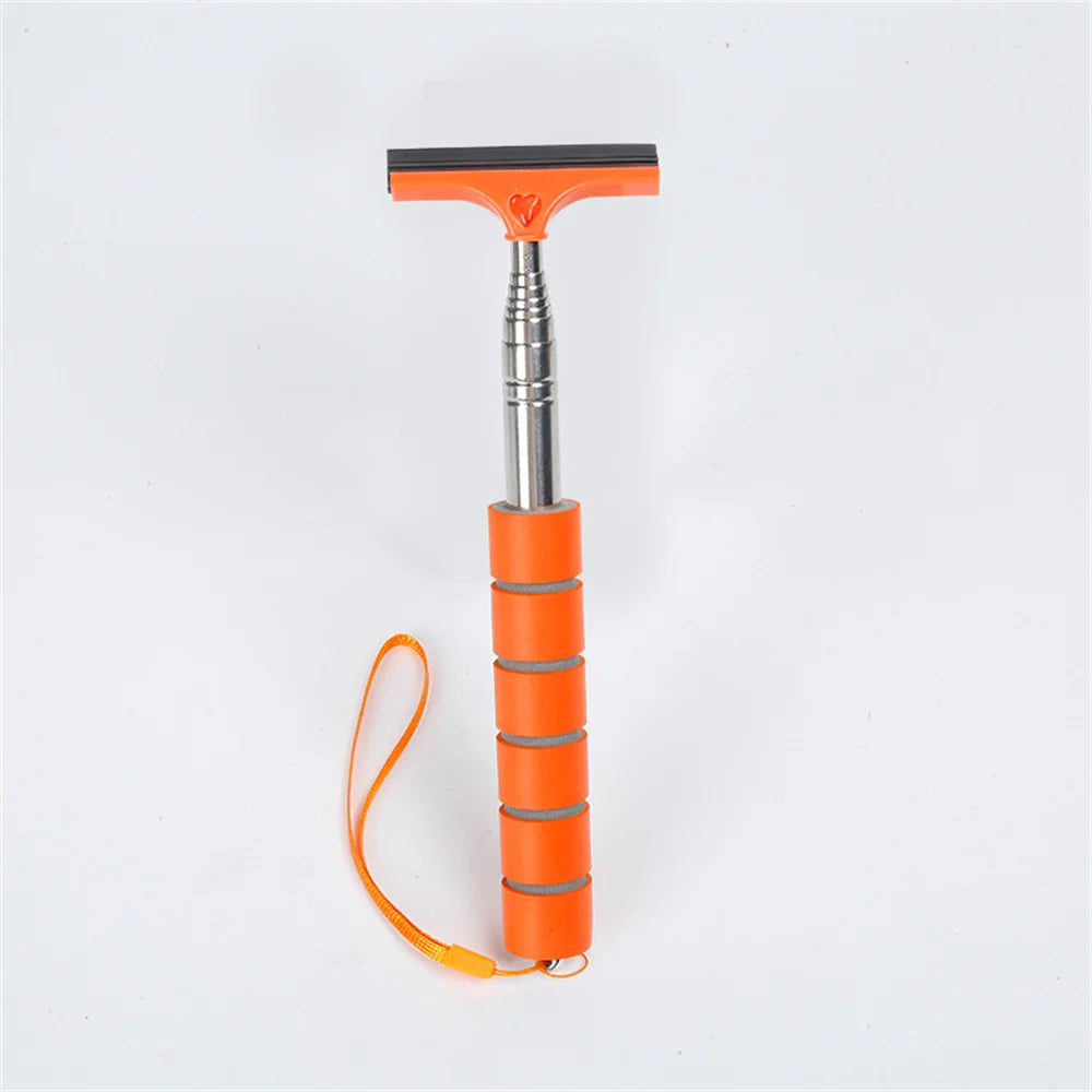 Stainless Steel Telescopic Car Rearview Mirror Wiper orange by HitMyNeed