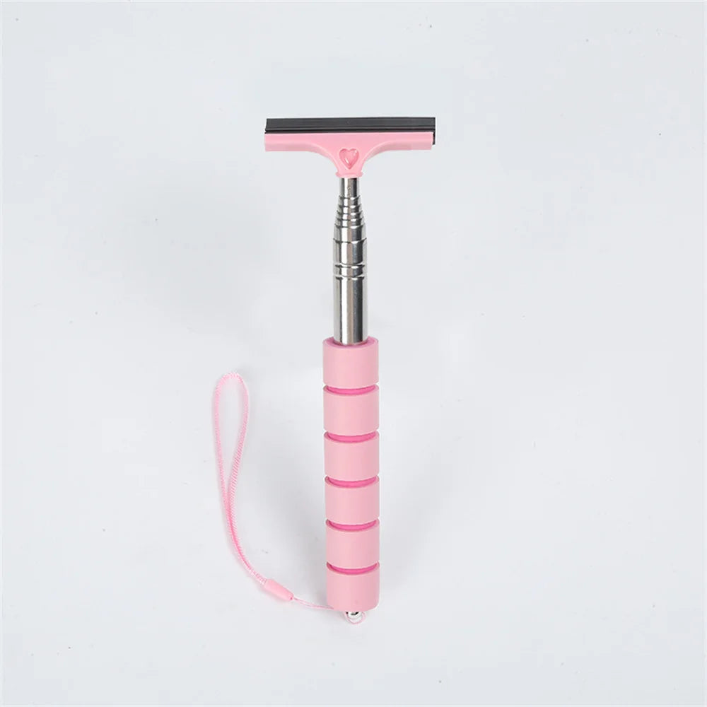 Stainless Steel Telescopic Car Rearview Mirror Wiper pink by HitMyNeed