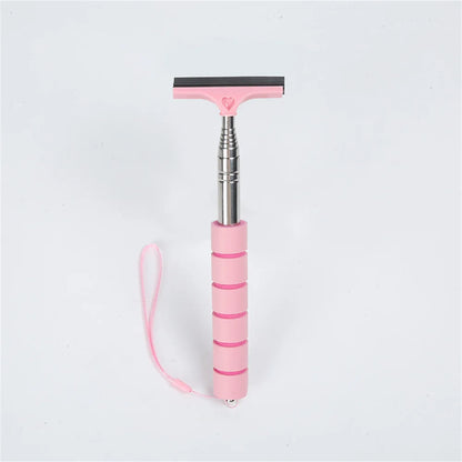 Stainless Steel Telescopic Car Rearview Mirror Wiper pink by HitMyNeed
