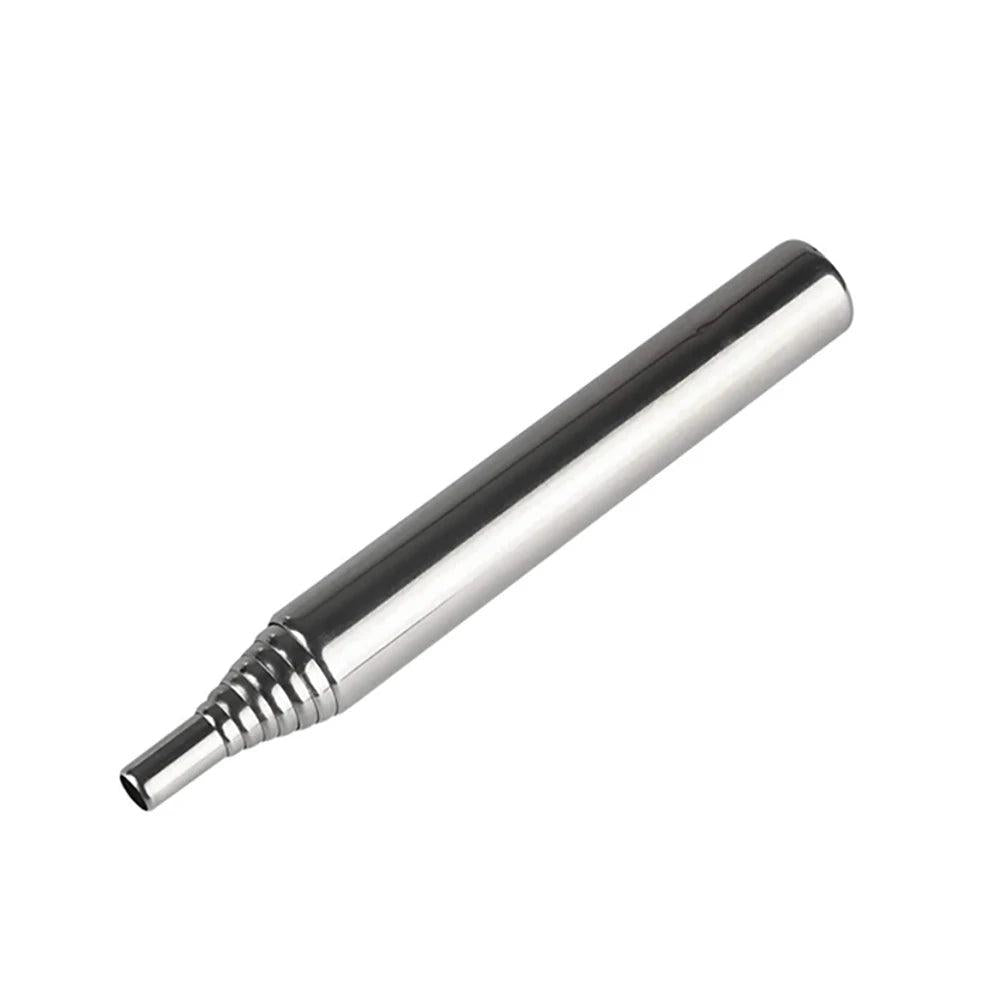 Stainless Steel Telescopic Fire Blower Tube 9.5-49.5cm silver by HitMyNeed