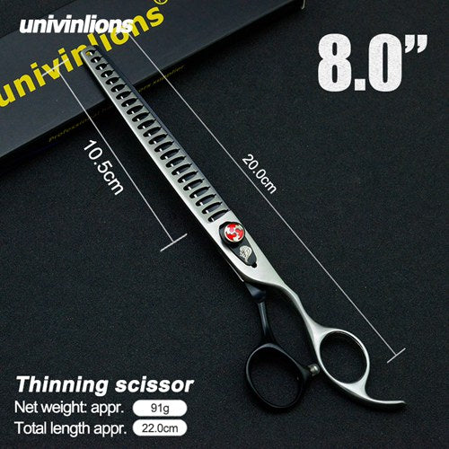 Stainless Steel Thinning Shears for Dog Grooming silver by HitMyNeed