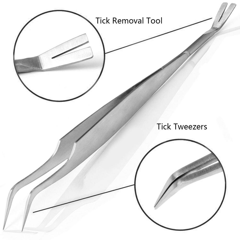 Stainless Steel Tick Removal Tweezers for Pets by HitMyNeed