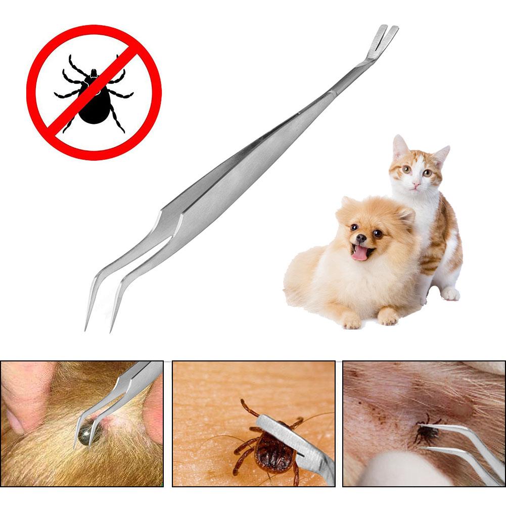 Stainless Steel Tick Removal Tweezers for Pets by HitMyNeed