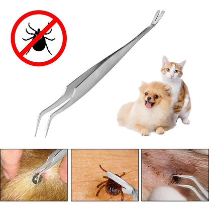 Stainless Steel Tick Removal Tweezers for Pets by HitMyNeed