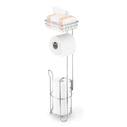 Stainless Steel Toilet Paper Holder Stand by HitMyNeed