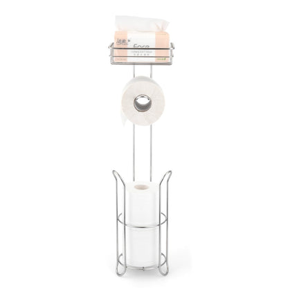 Stainless Steel Toilet Paper Holder Stand by HitMyNeed
