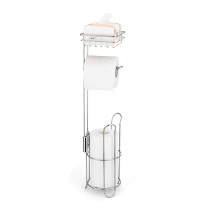 Stainless Steel Toilet Paper Holder Stand by HitMyNeed