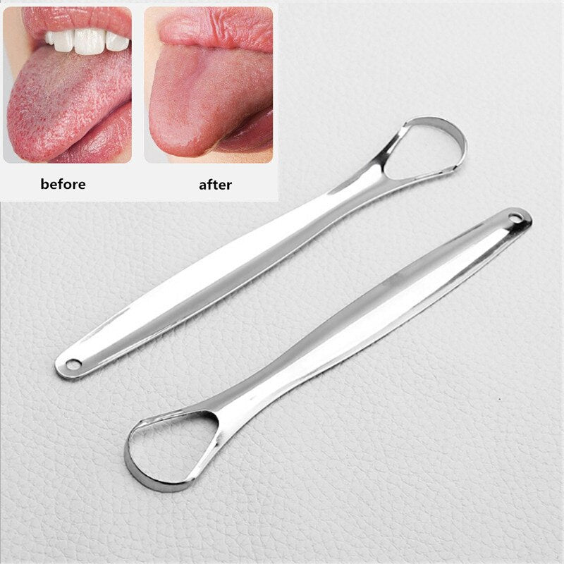 Stainless Steel Tongue Cleaner for Fresh Breath by HitMyNeed