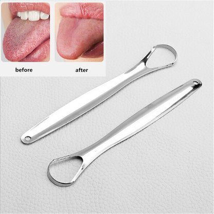 Stainless Steel Tongue Cleaner for Fresh Breath by HitMyNeed