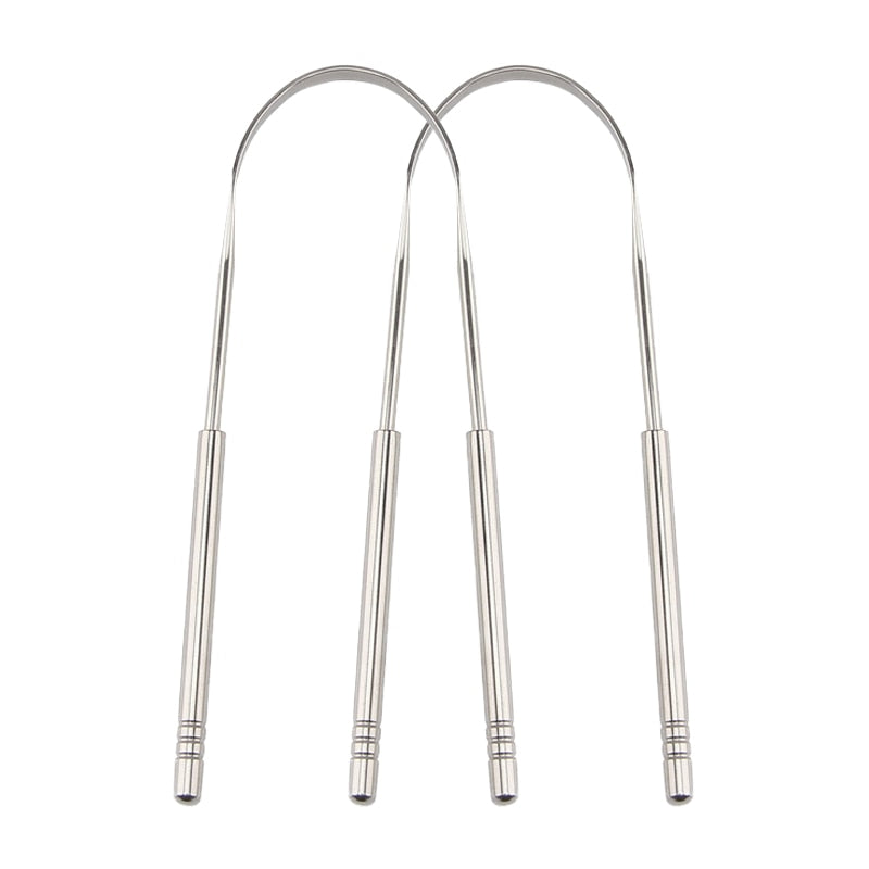 Stainless Steel Tongue Scraper for Oral Hygiene by HitMyNeed