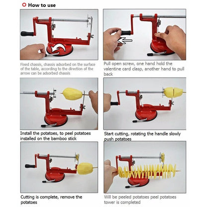 Stainless Steel Tornado Potato Spiral Cutter by HitMyNeed