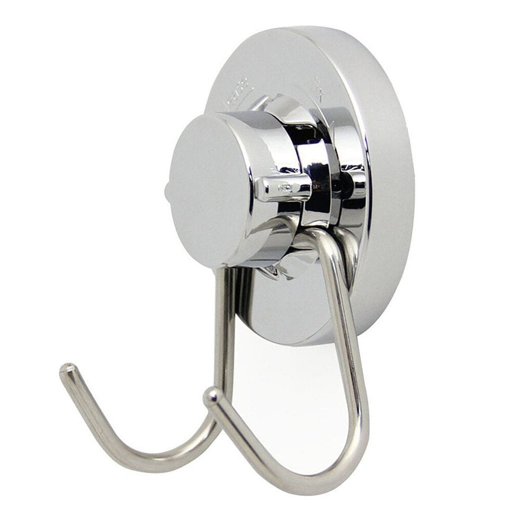 Stainless Steel Towel Suction Hook with Double Hooks by HitMyNeed
